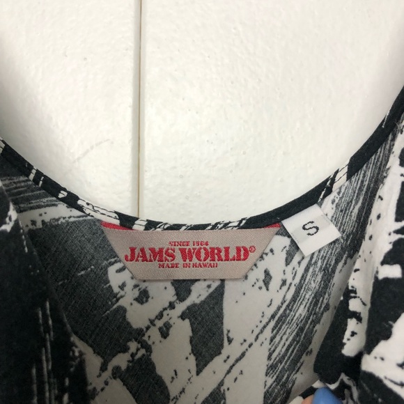 Jams World Vintage DEE DEE Sundress Black White Print - Picture 5 of 9